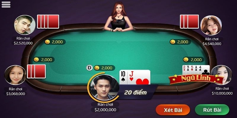 Các trường hợp chiến thắng của game bài xì dách
